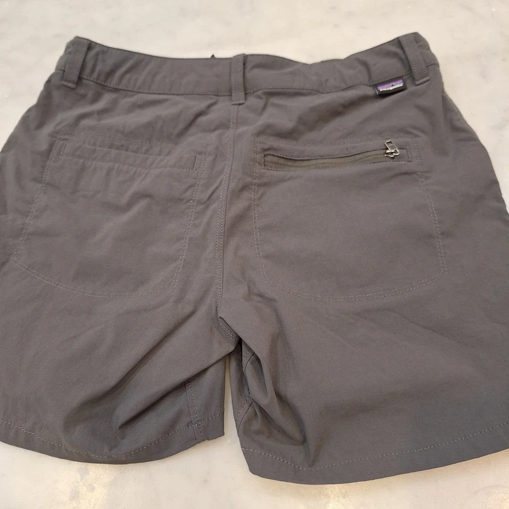 Patagonia Hiking Shorts Wom Sz 2 Gray Nylon Stretch Worn Wear‎ Outdoor 4